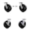 Service Caster 8 Inch Glass Filled Nylon Caster Set with Roller Bearings 2 Swivel Lock 2 Brake SCC-30CS820-GFNR-BSL-2-TLB-2 - alternate 1